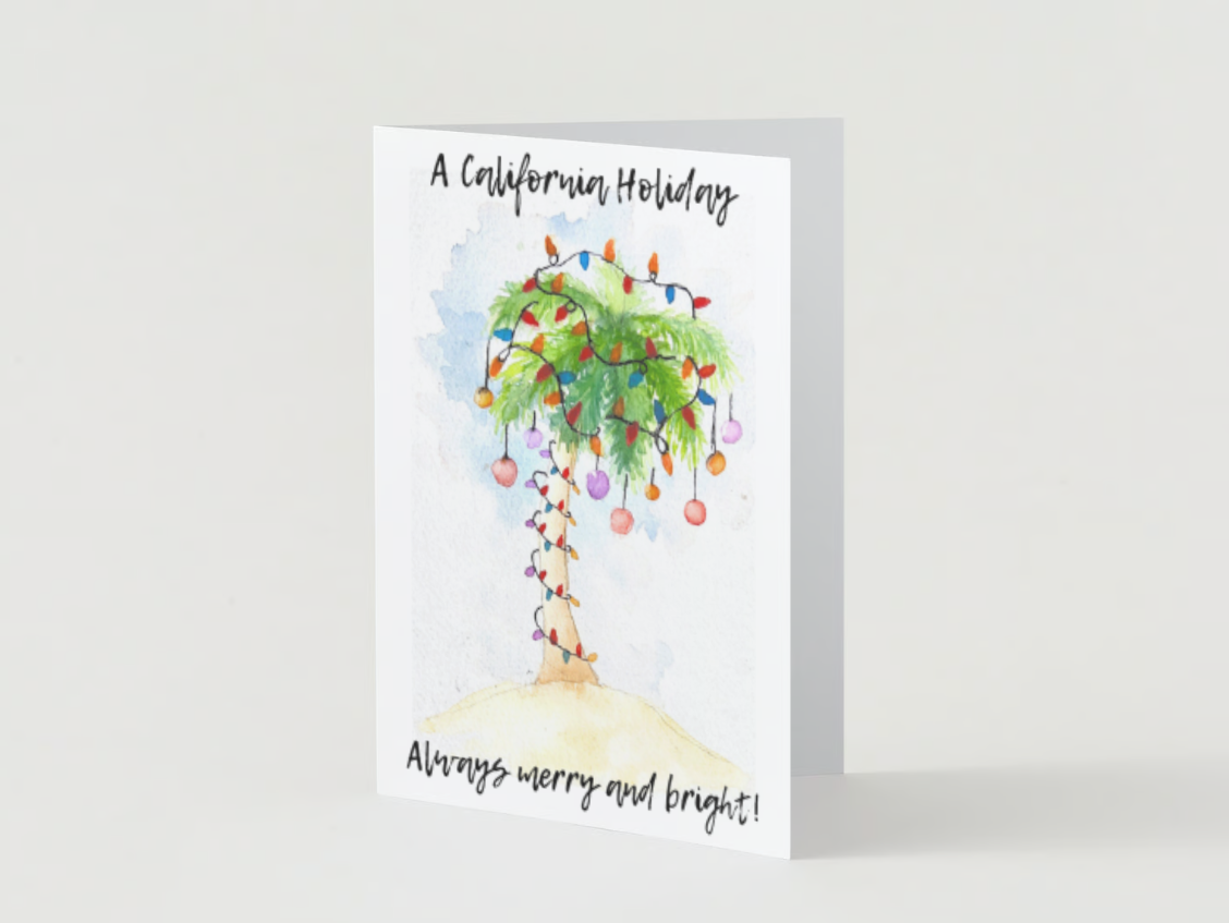 Holiday Card Palm Tree