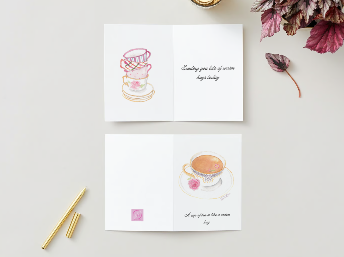 Thinking of You Card Teacups