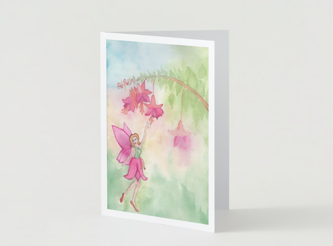 Fairy Notecards: The Fuchsia Fairy