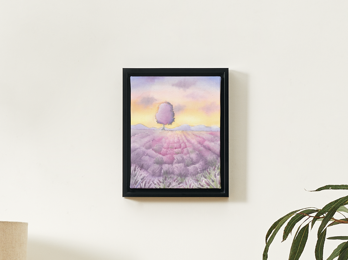 Home Decor Lavender Fields Art Print