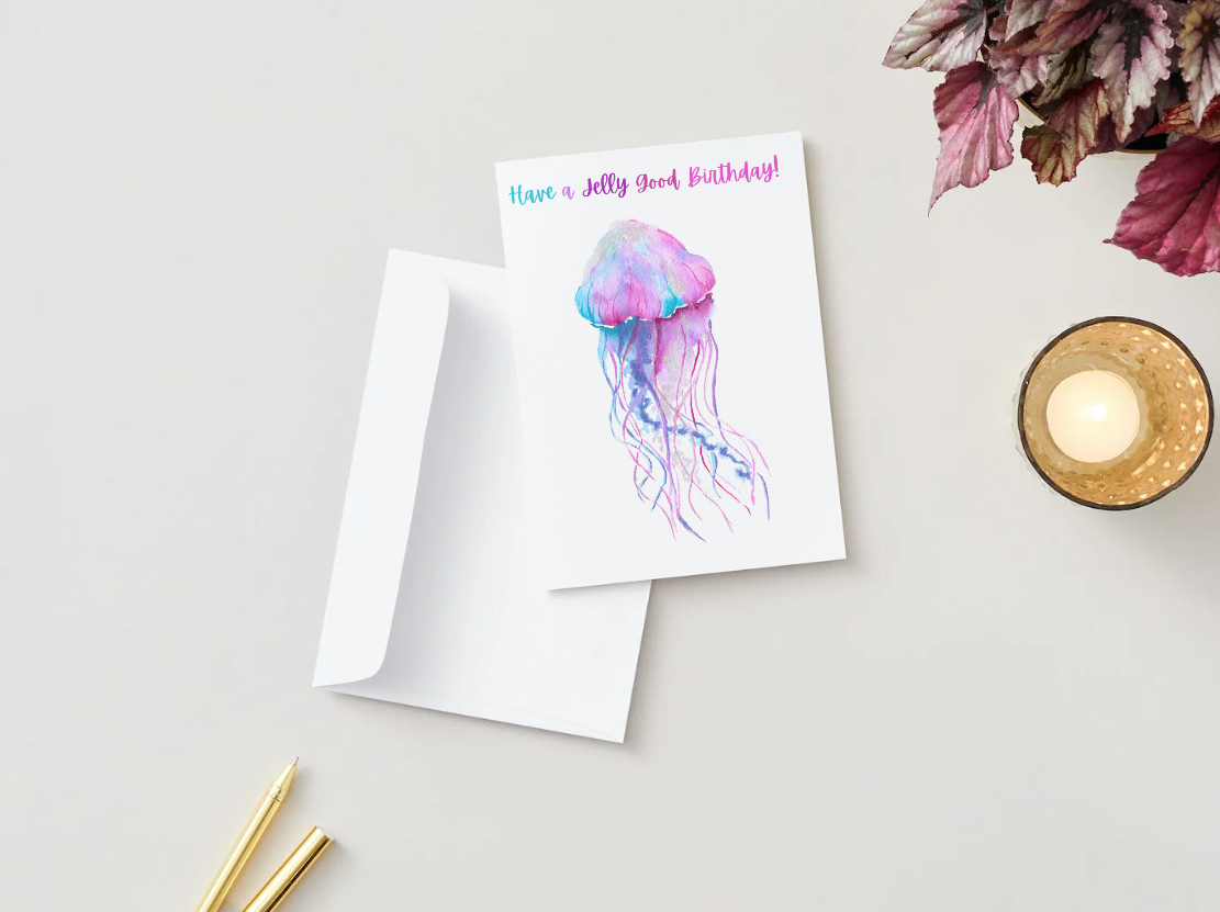 Birthday Card Jellyfish