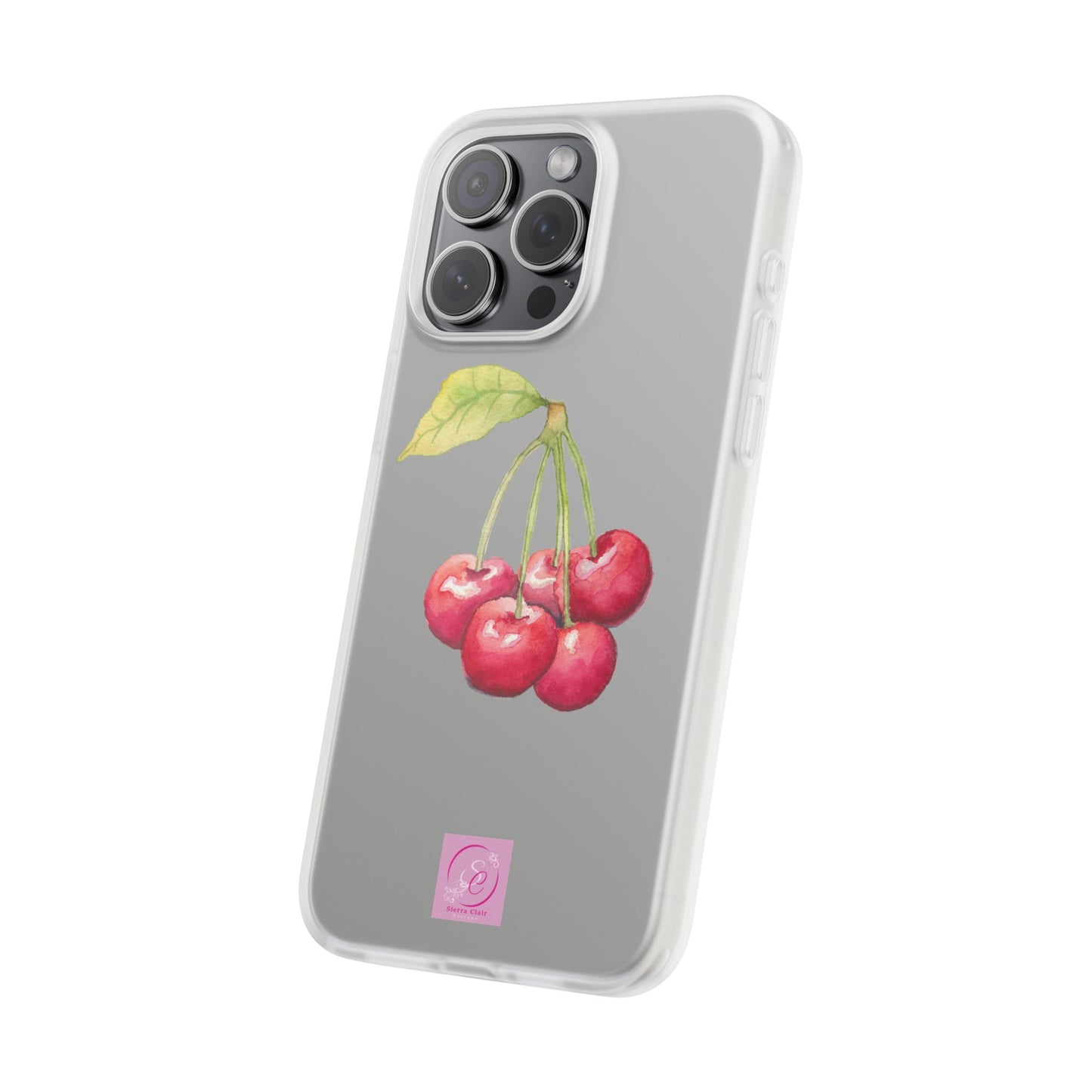 Decorative Flexi Phone Cases Cherry Design