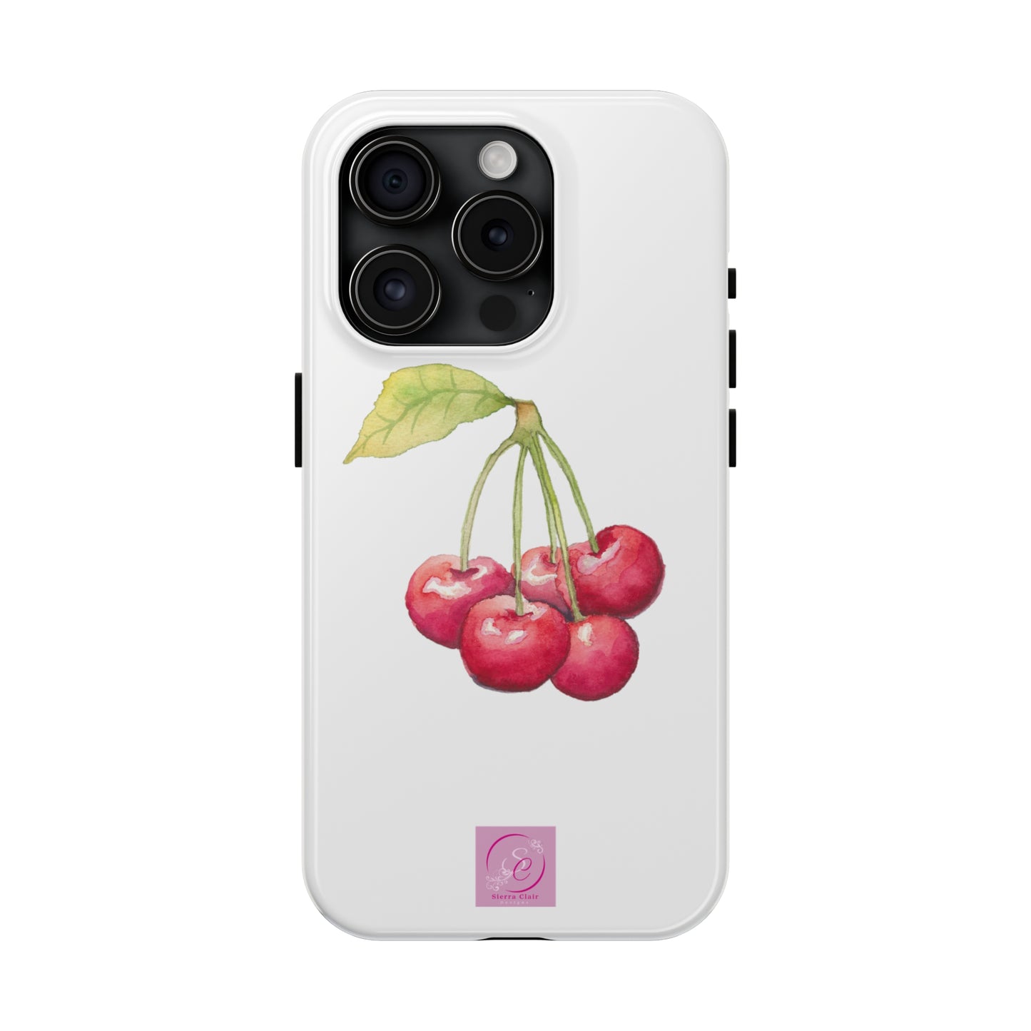 Decorative Tough Phone Cases Cherry Design