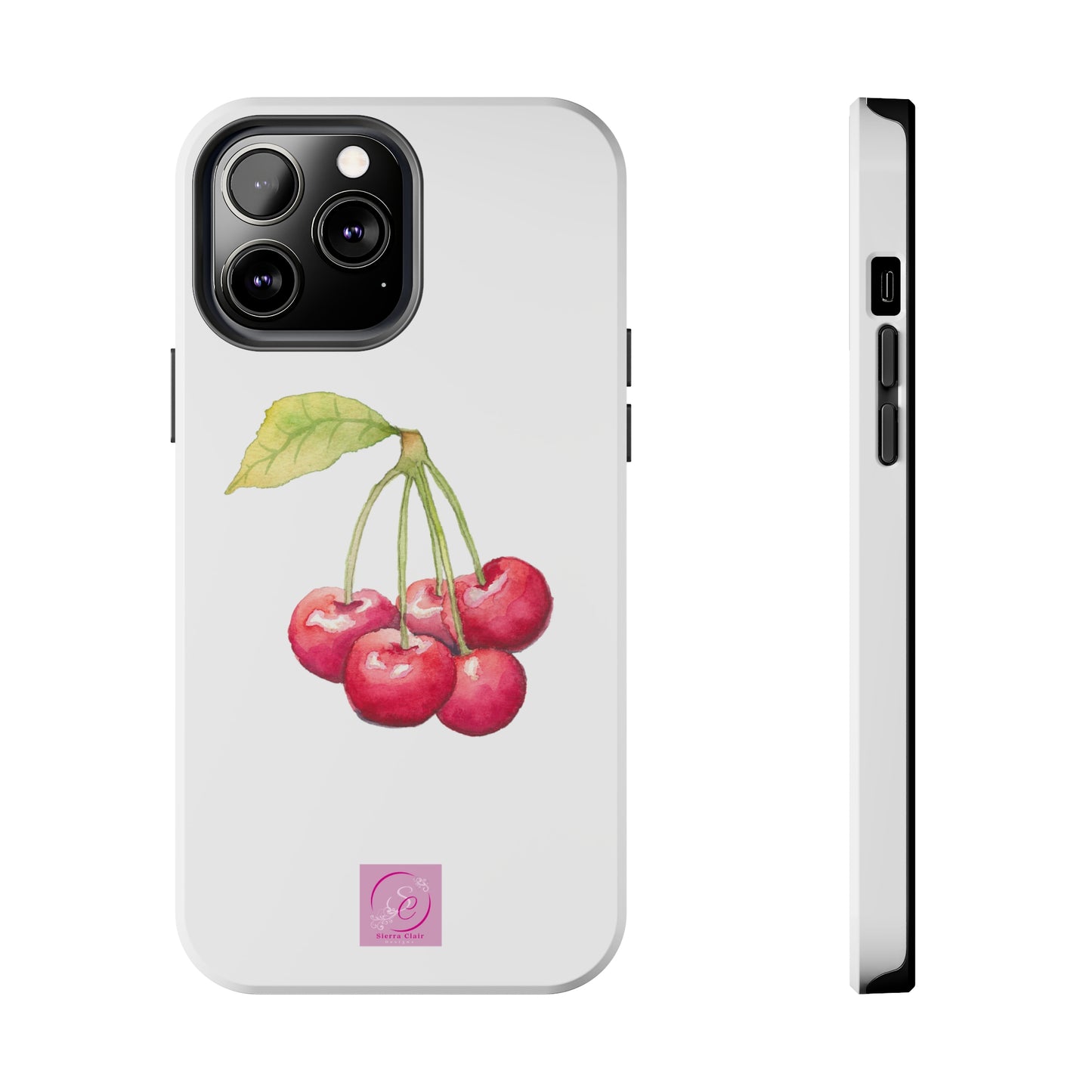 Decorative Tough Phone Cases Cherry Design
