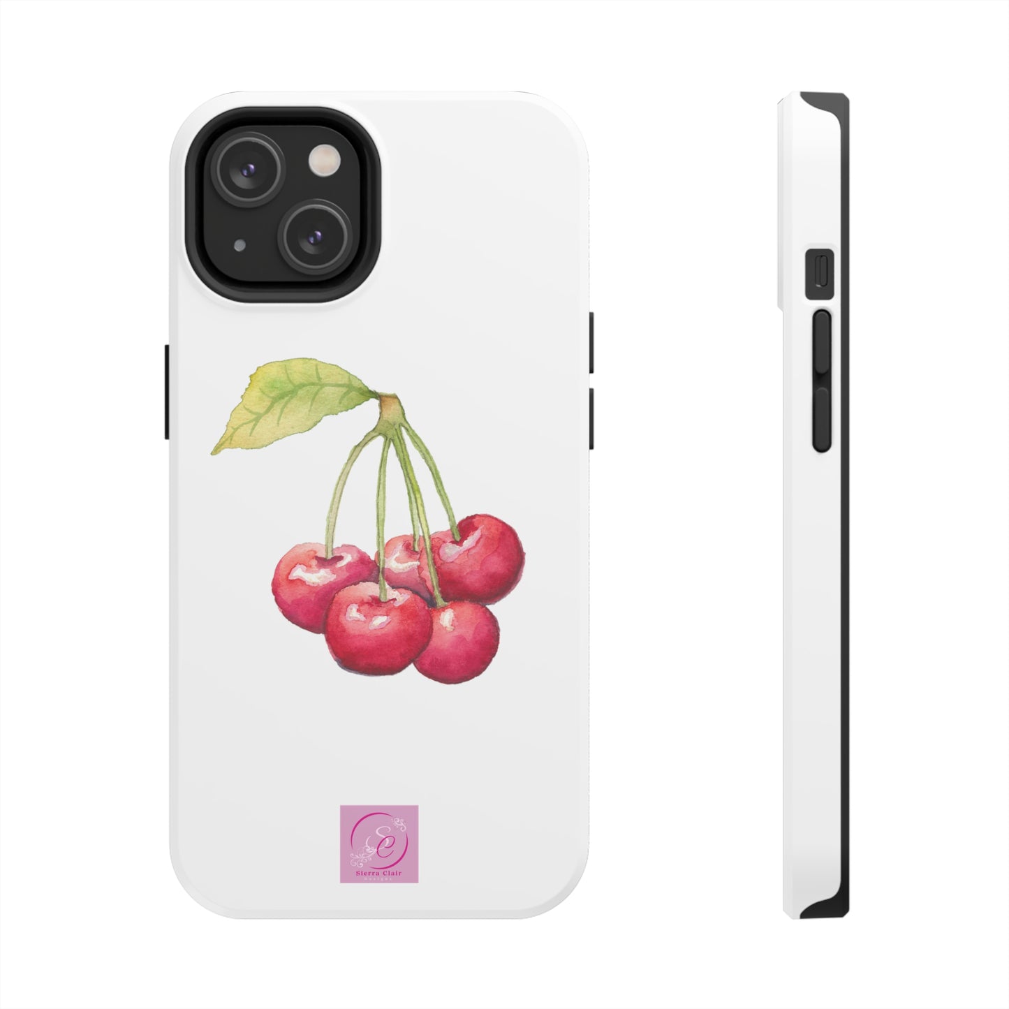 Decorative Tough Phone Cases Cherry Design