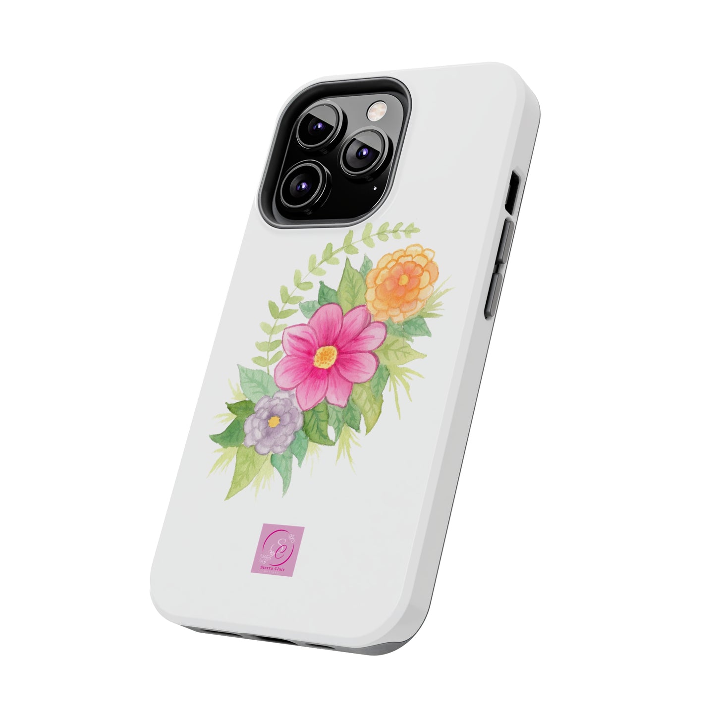 Decorative Tough Phone Cases Floral Design