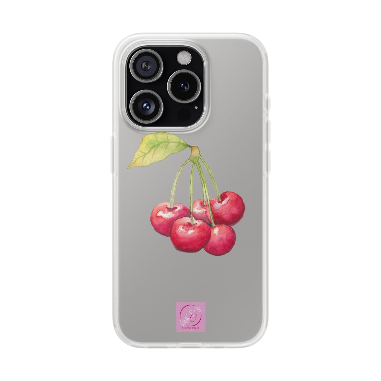 Decorative Flexi Phone Cases Cherry Design
