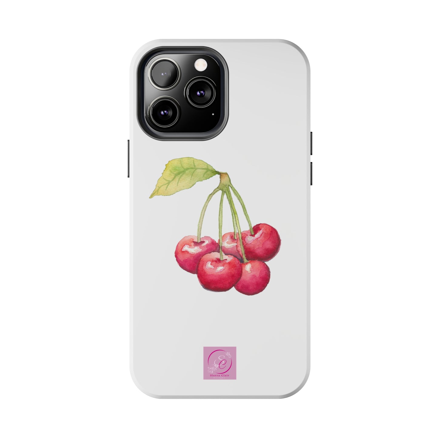 Decorative Tough Phone Cases Cherry Design