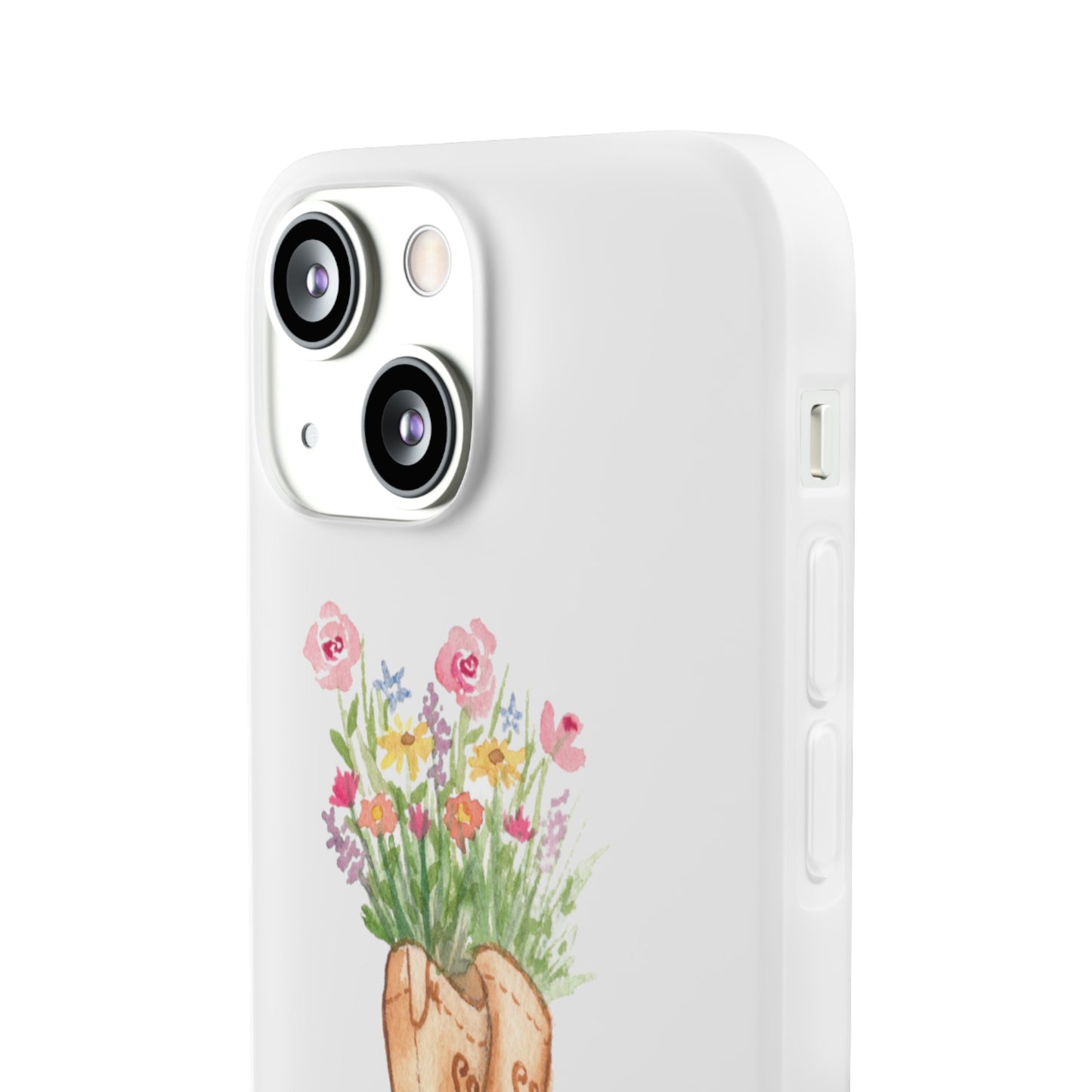 Decorative Flexi Phone Cases Wildflower Boots