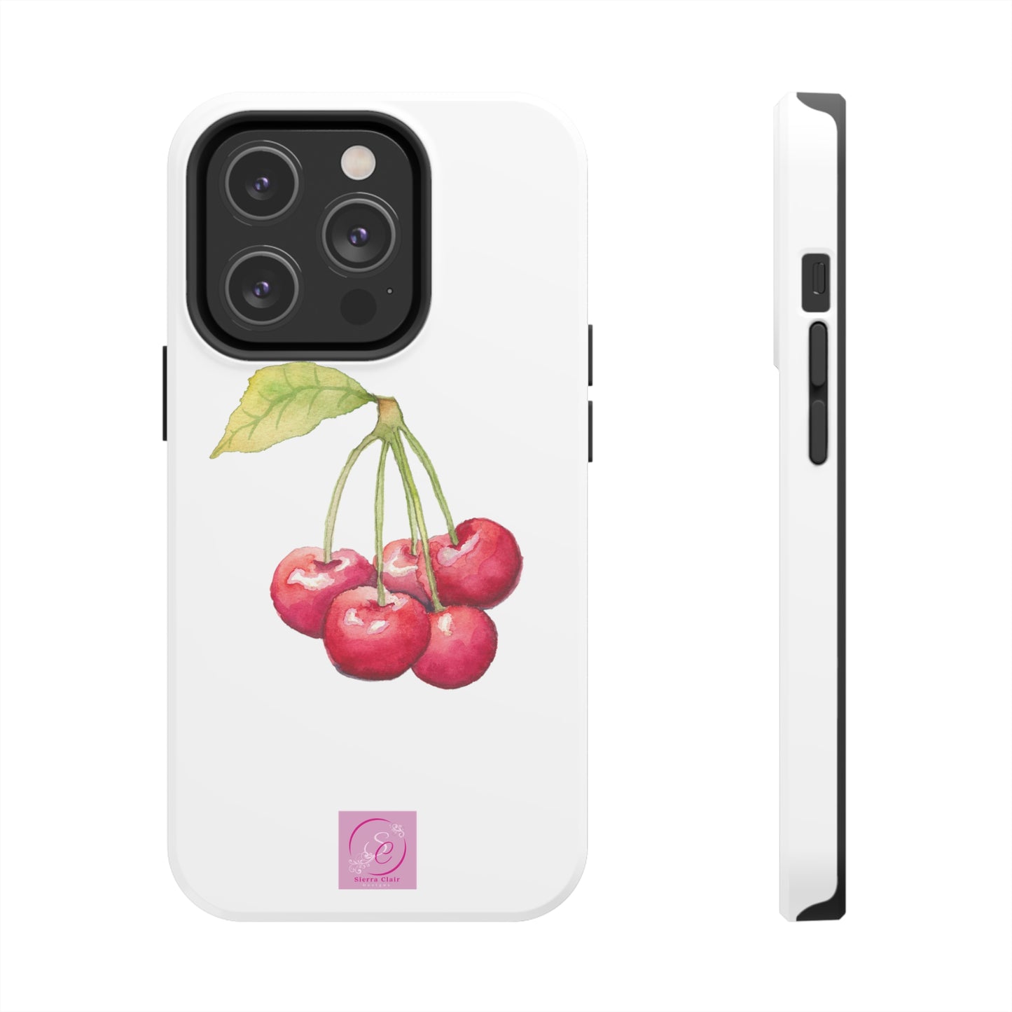 Decorative Tough Phone Cases Cherry Design