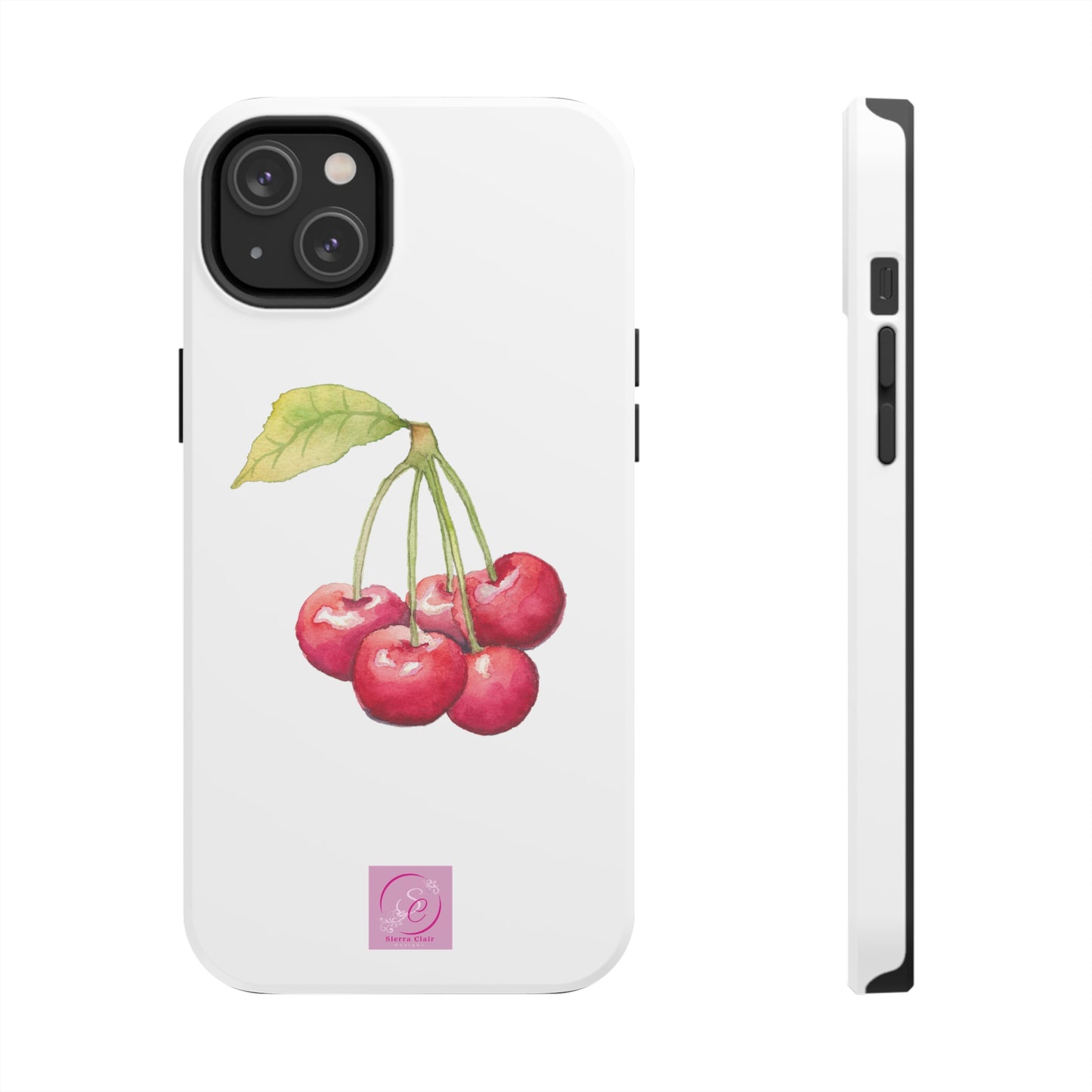 Decorative Tough Phone Cases Cherry Design