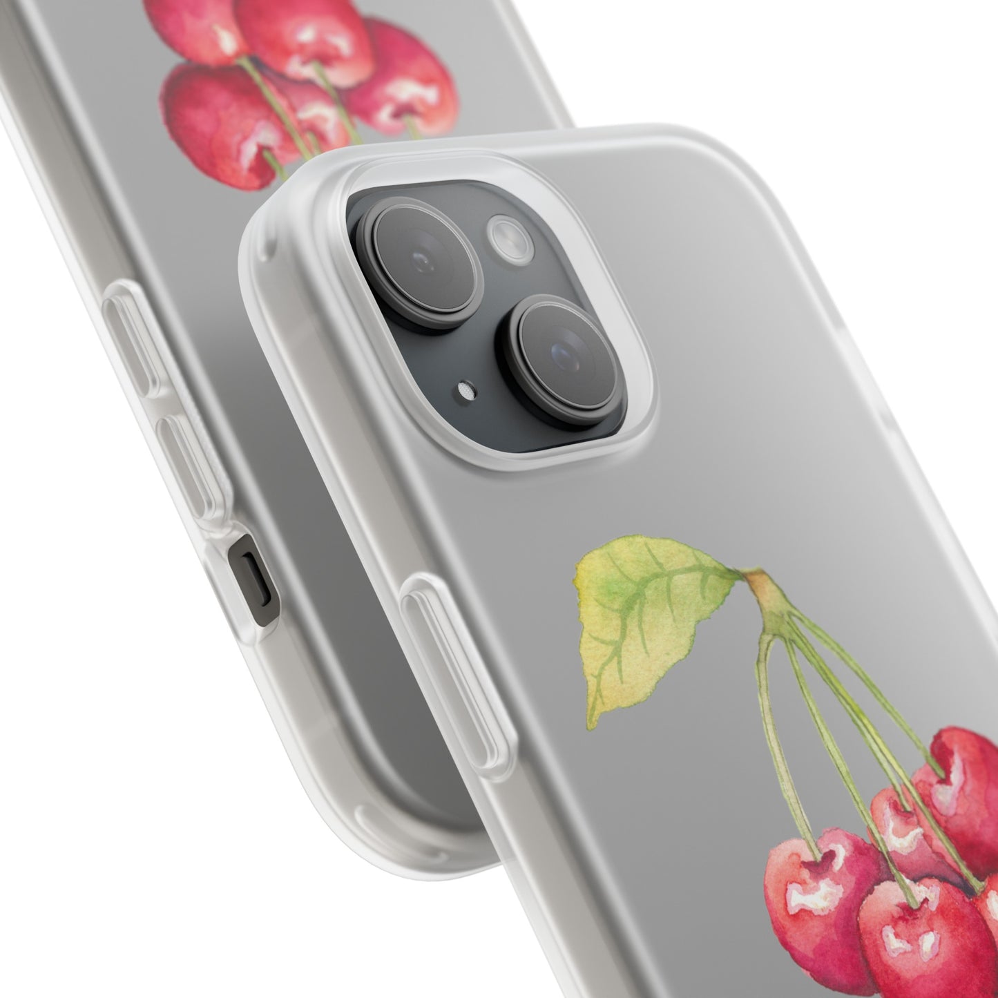 Decorative Flexi Phone Cases Cherry Design