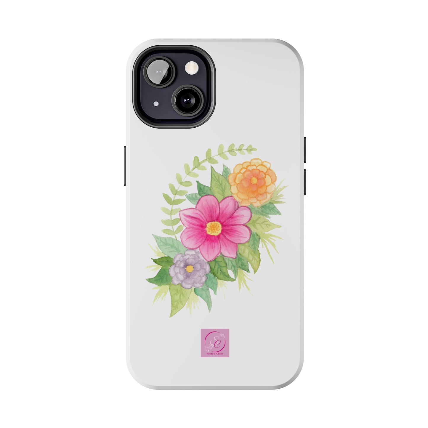 Decorative Tough Phone Cases Floral Design