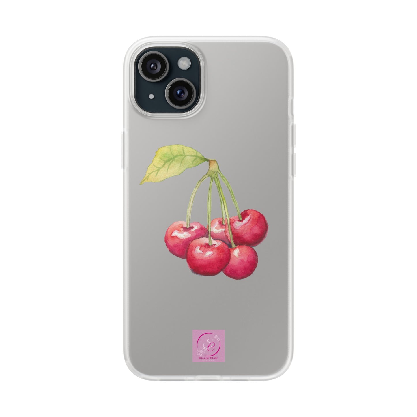 Decorative Flexi Phone Cases Cherry Design