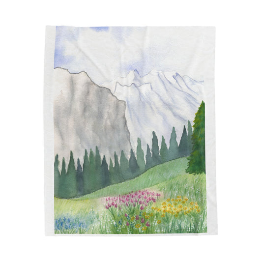 Home Decor Decorative Throw Swiss Meadow