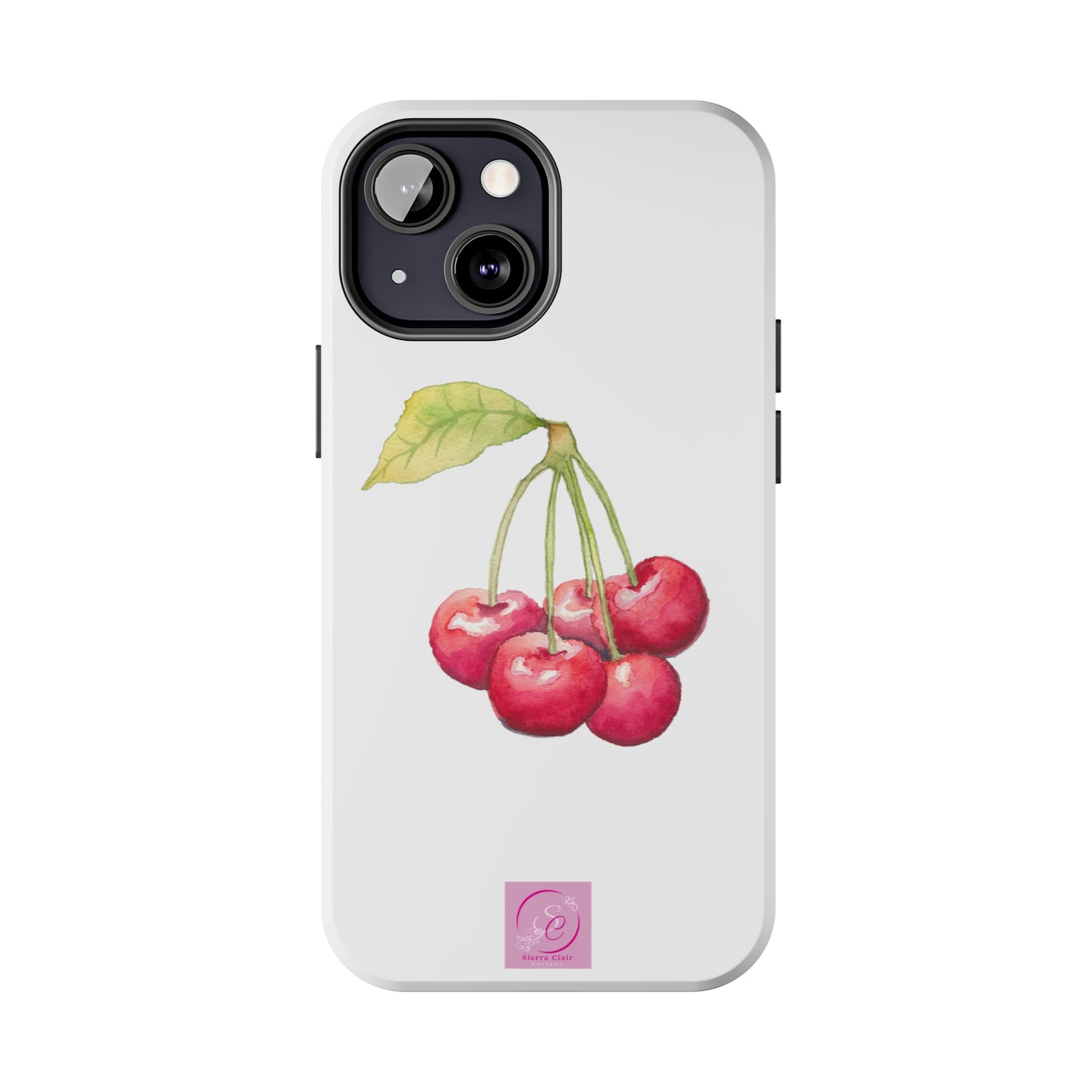 Decorative Tough Phone Cases Cherry Design