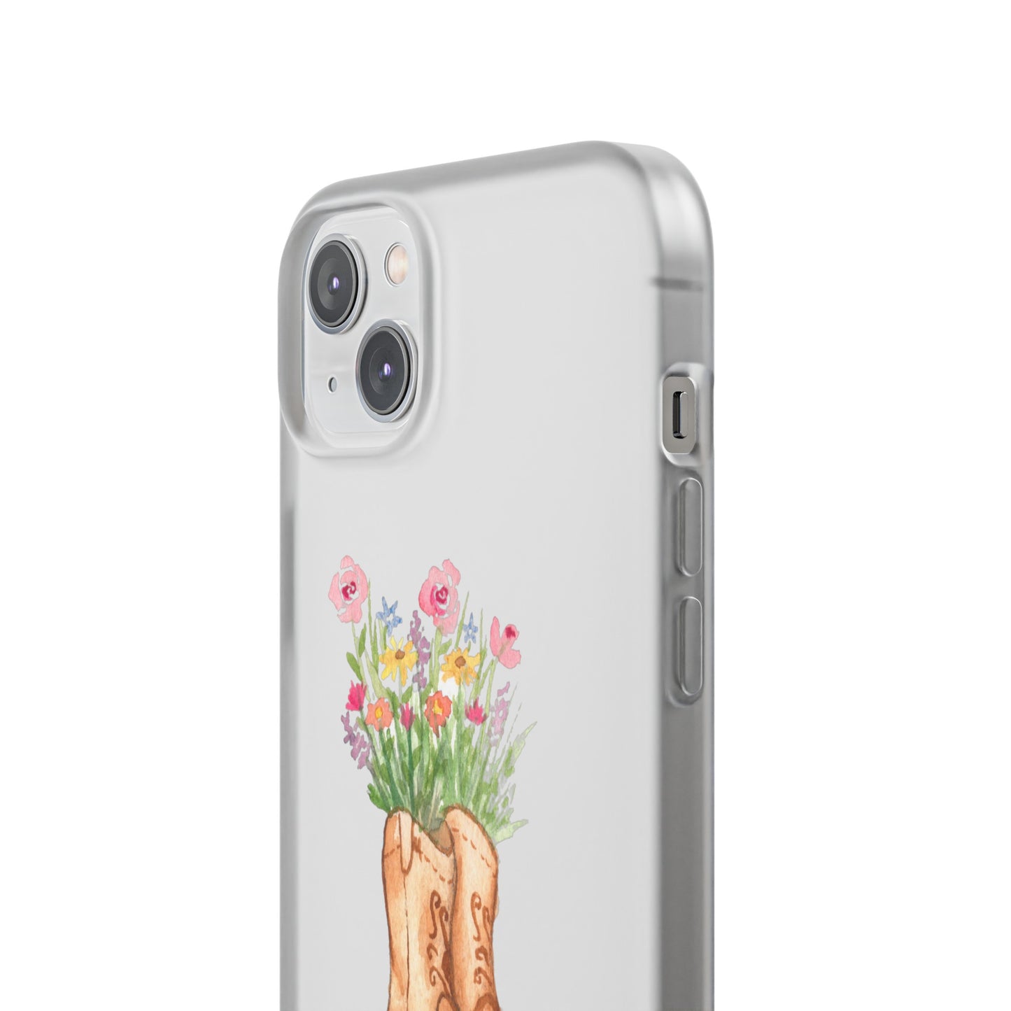 Decorative Flexi Phone Cases Wildflower Boots