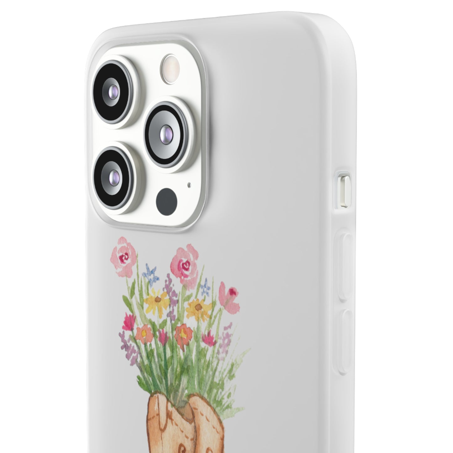 Decorative Flexi Phone Cases Wildflower Boots