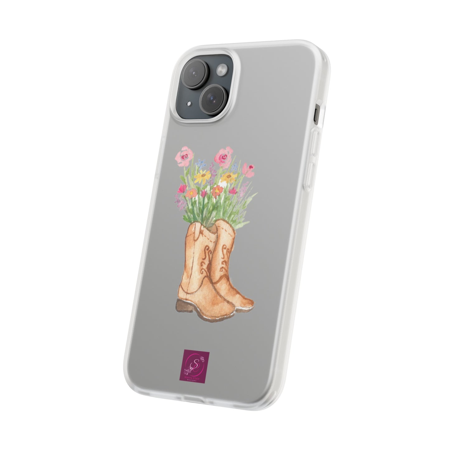Decorative Flexi Phone Cases Wildflower Boots