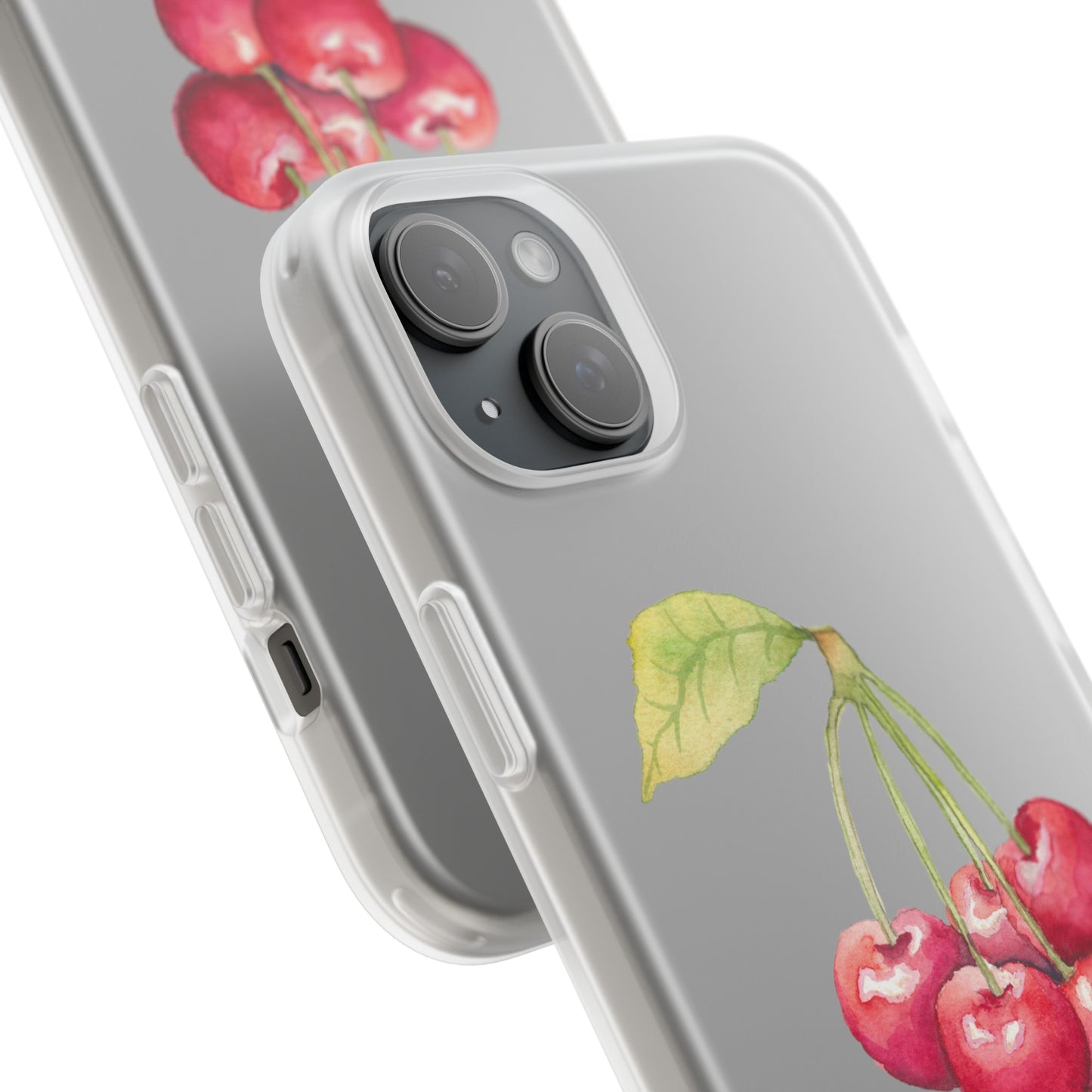 Decorative Flexi Phone Cases Cherry Design