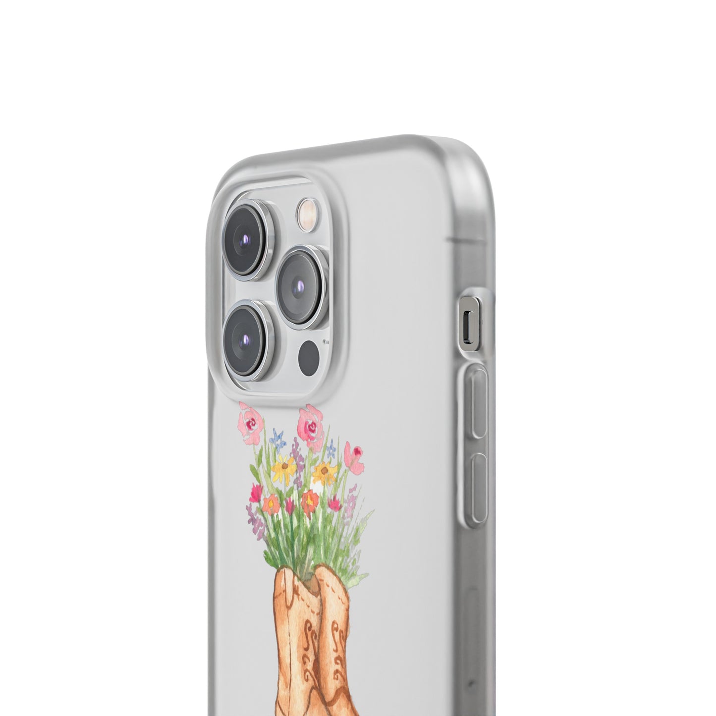 Decorative Flexi Phone Cases Wildflower Boots