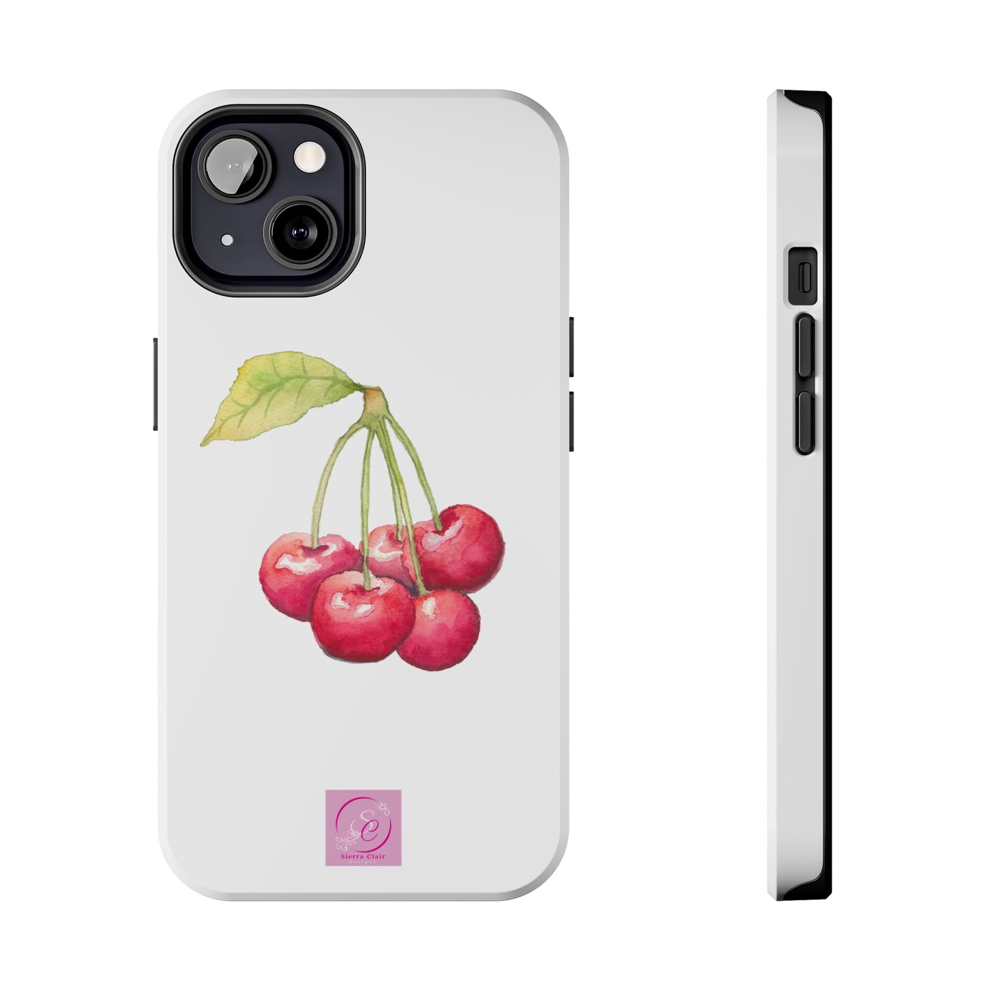 Decorative Tough Phone Cases Cherry Design