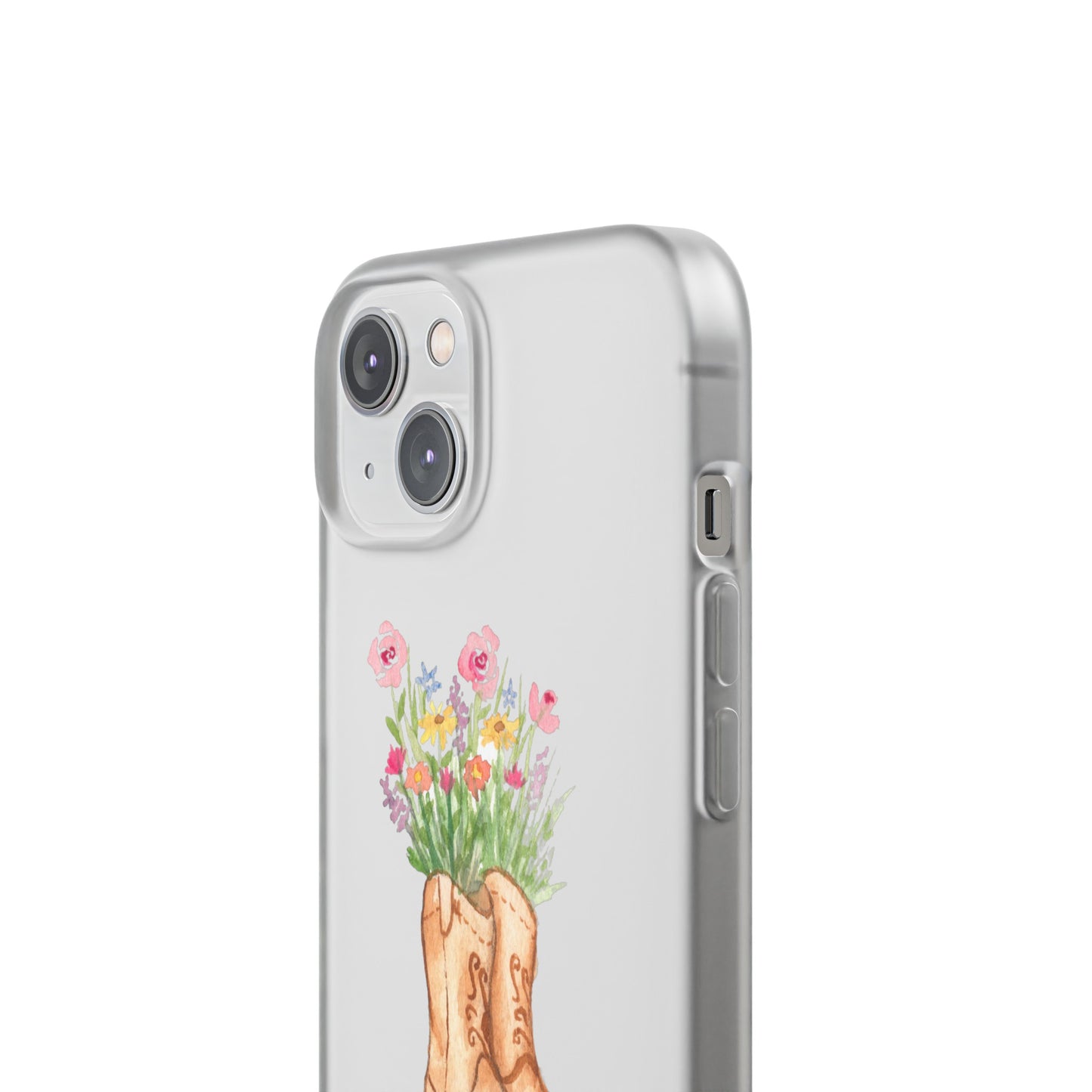 Decorative Flexi Phone Cases Wildflower Boots