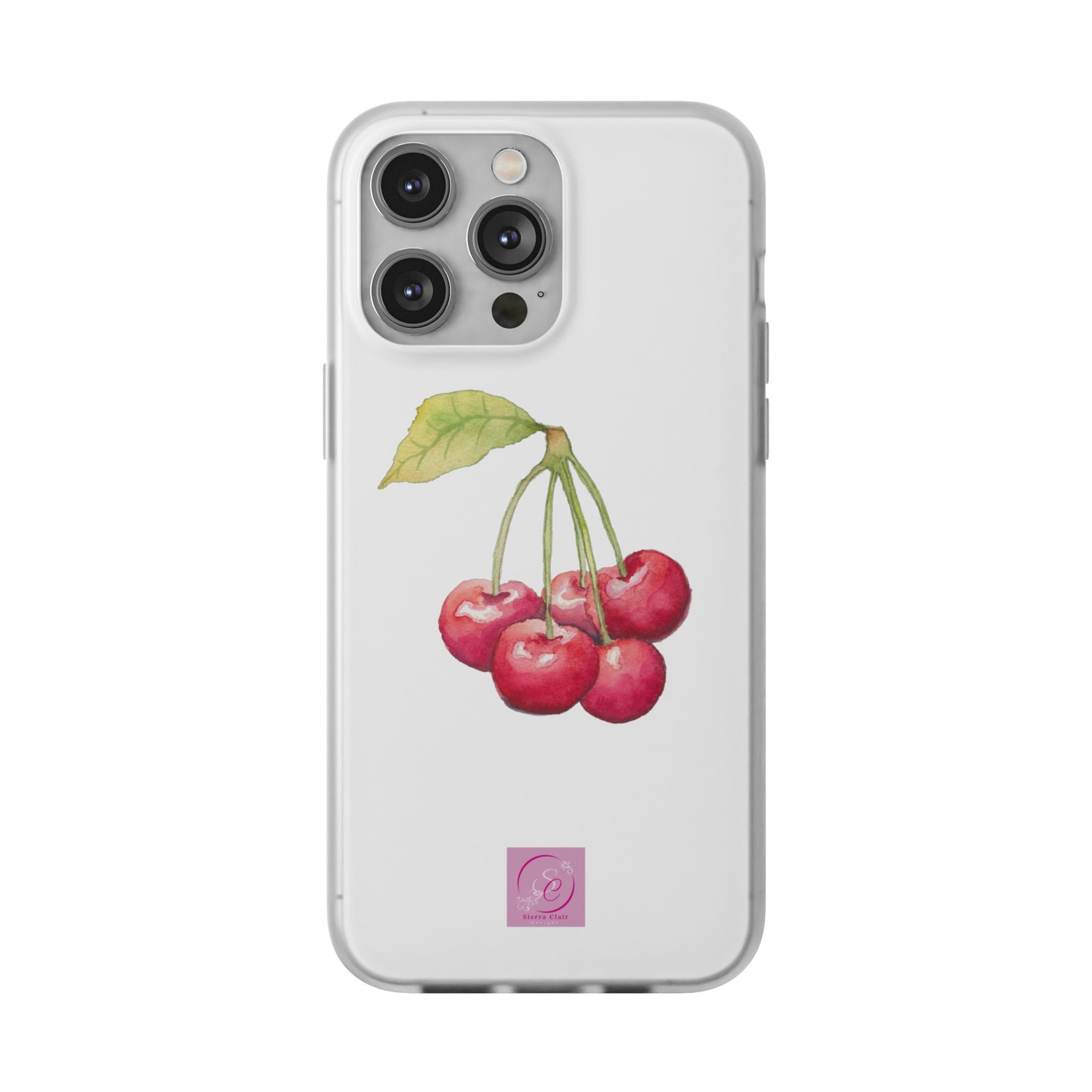 Decorative Flexi Phone Cases Cherry Design