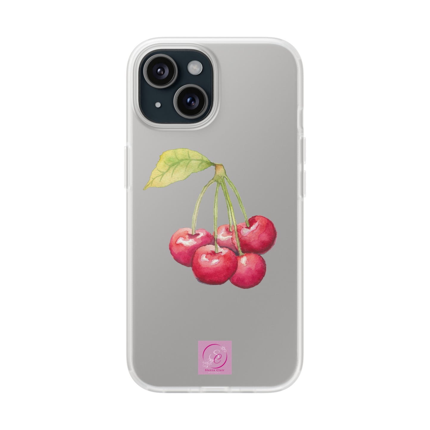 Decorative Flexi Phone Cases Cherry Design