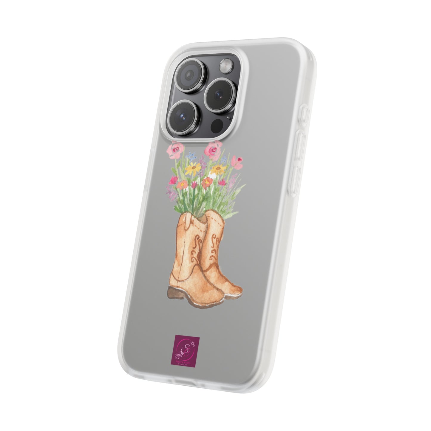 Decorative Flexi Phone Cases Wildflower Boots