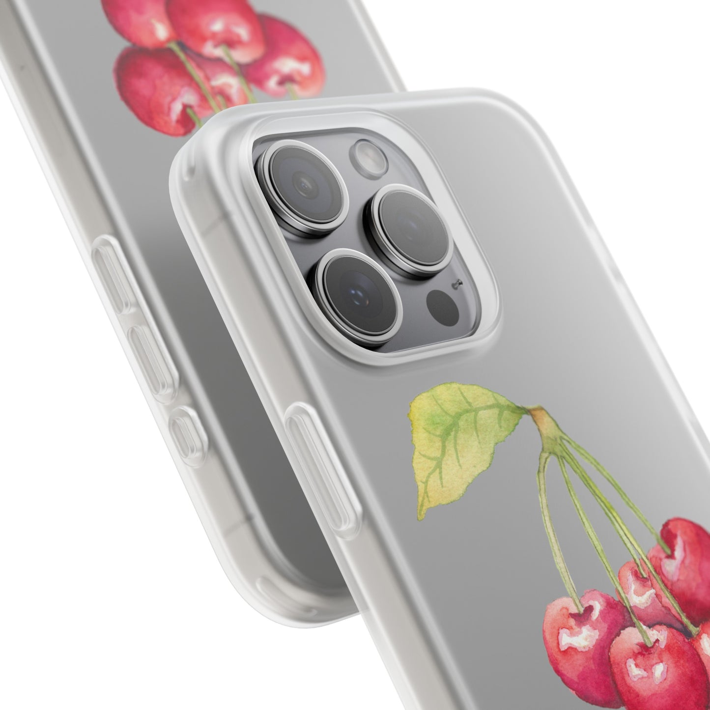 Decorative Flexi Phone Cases Cherry Design