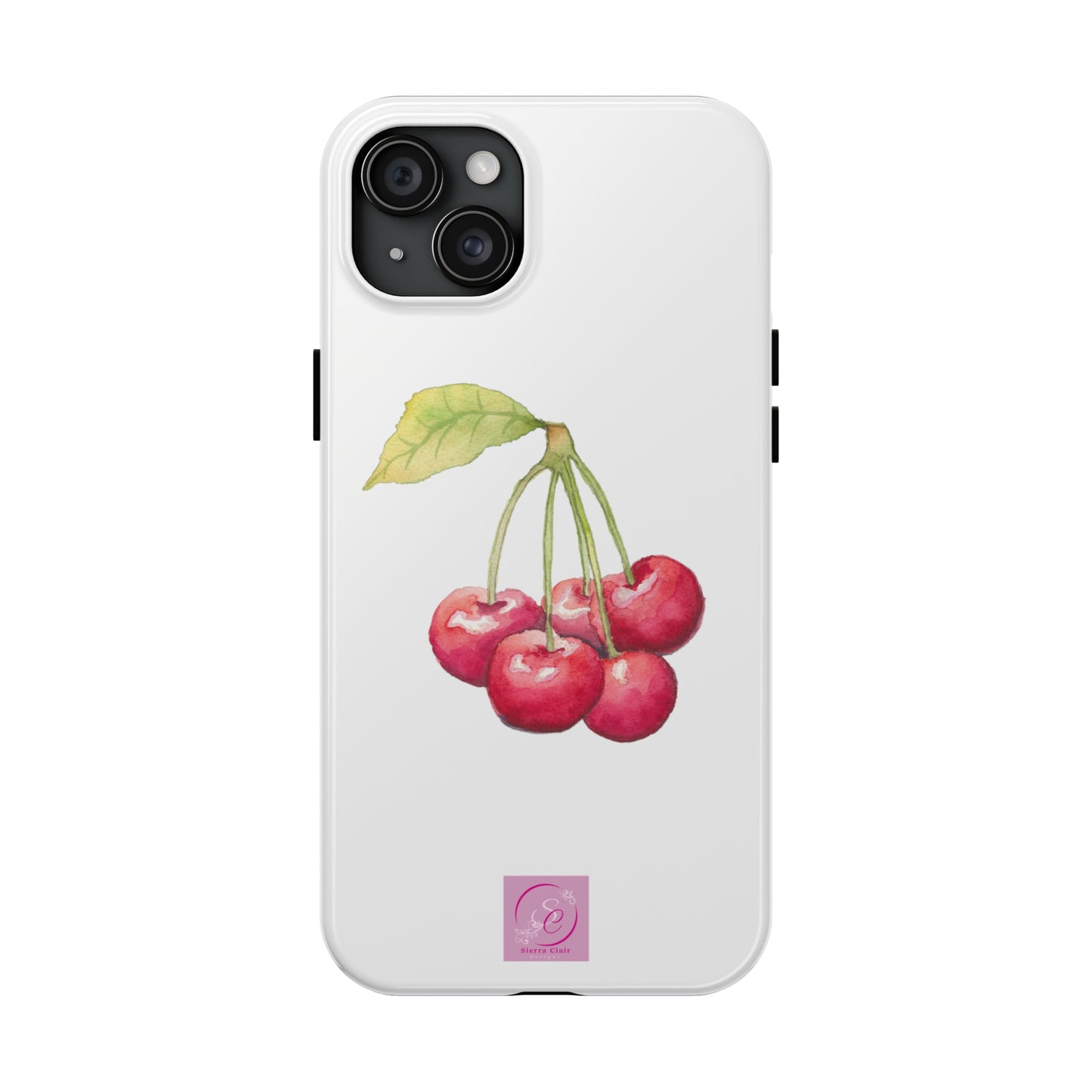 Decorative Tough Phone Cases Cherry Design