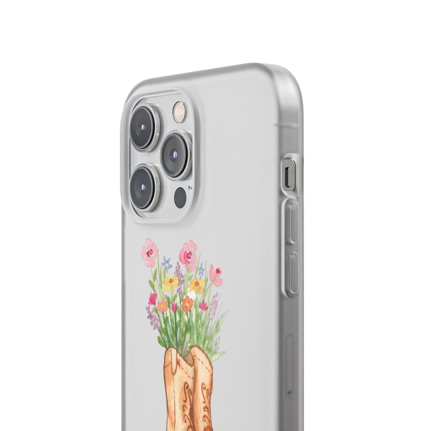 Decorative Flexi Phone Cases Wildflower Boots