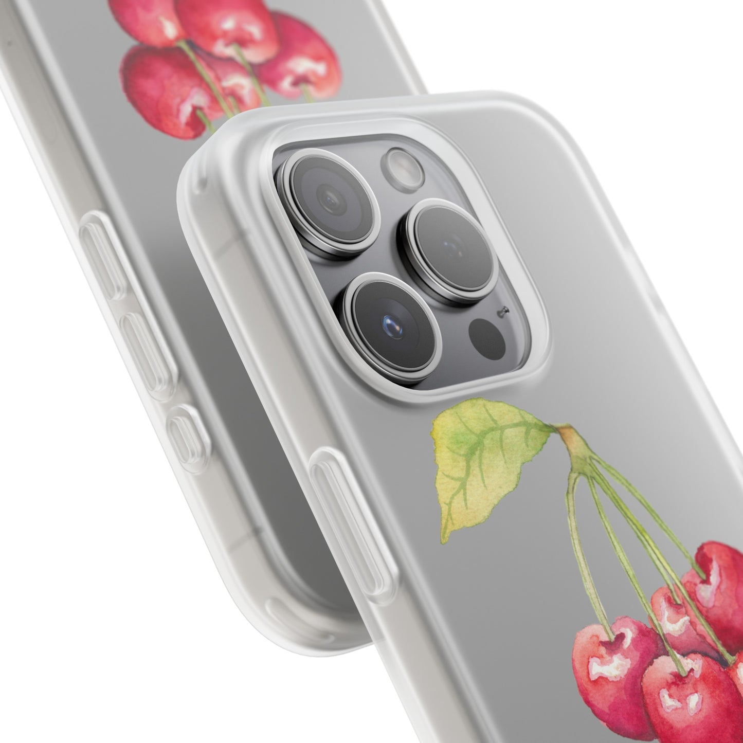 Decorative Flexi Phone Cases Cherry Design