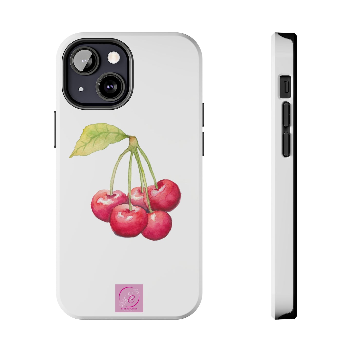 Decorative Tough Phone Cases Cherry Design