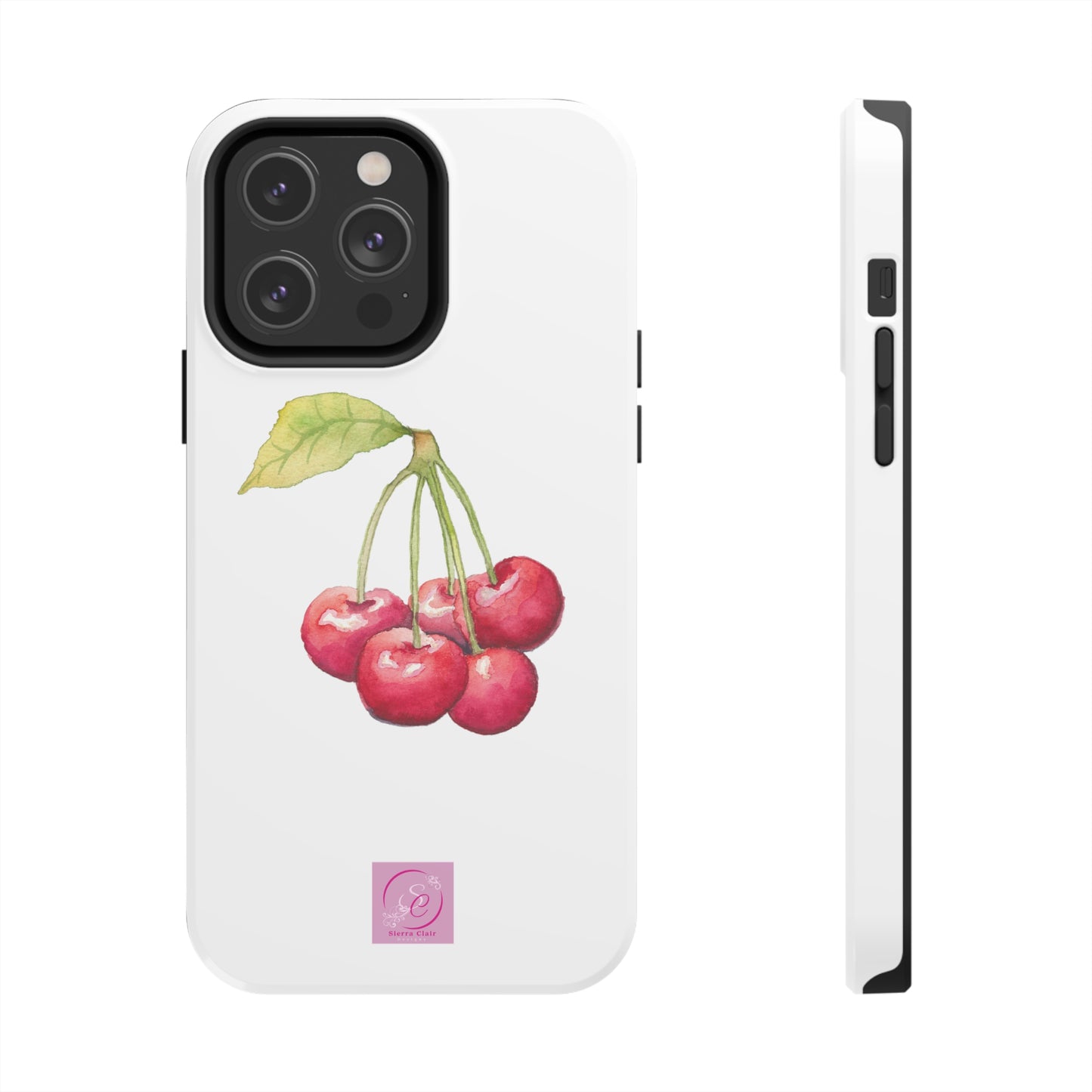 Decorative Tough Phone Cases Cherry Design