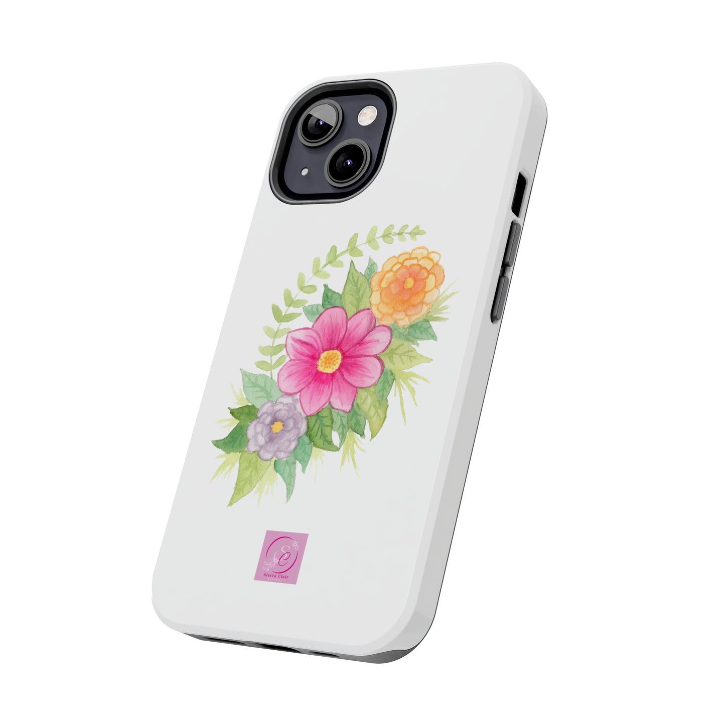 Decorative Tough Phone Cases Floral Design