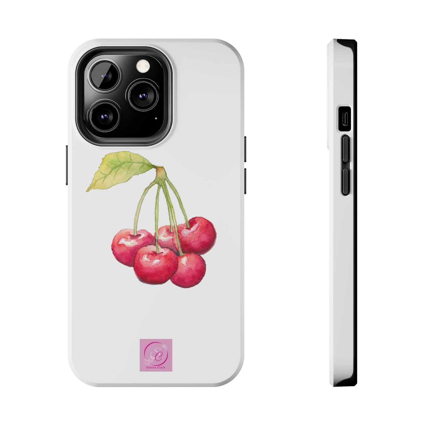 Decorative Tough Phone Cases Cherry Design