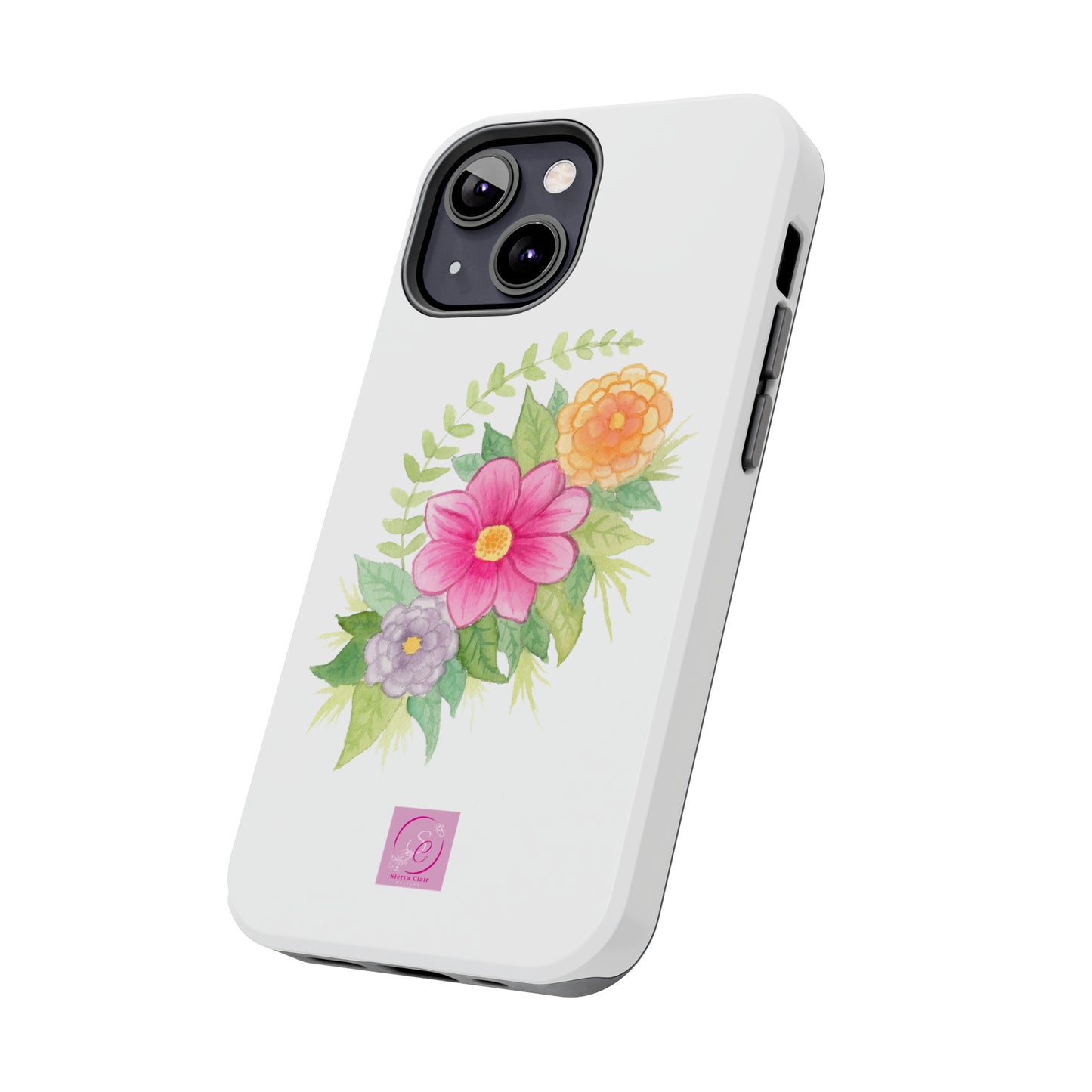 Decorative Tough Phone Cases Floral Design