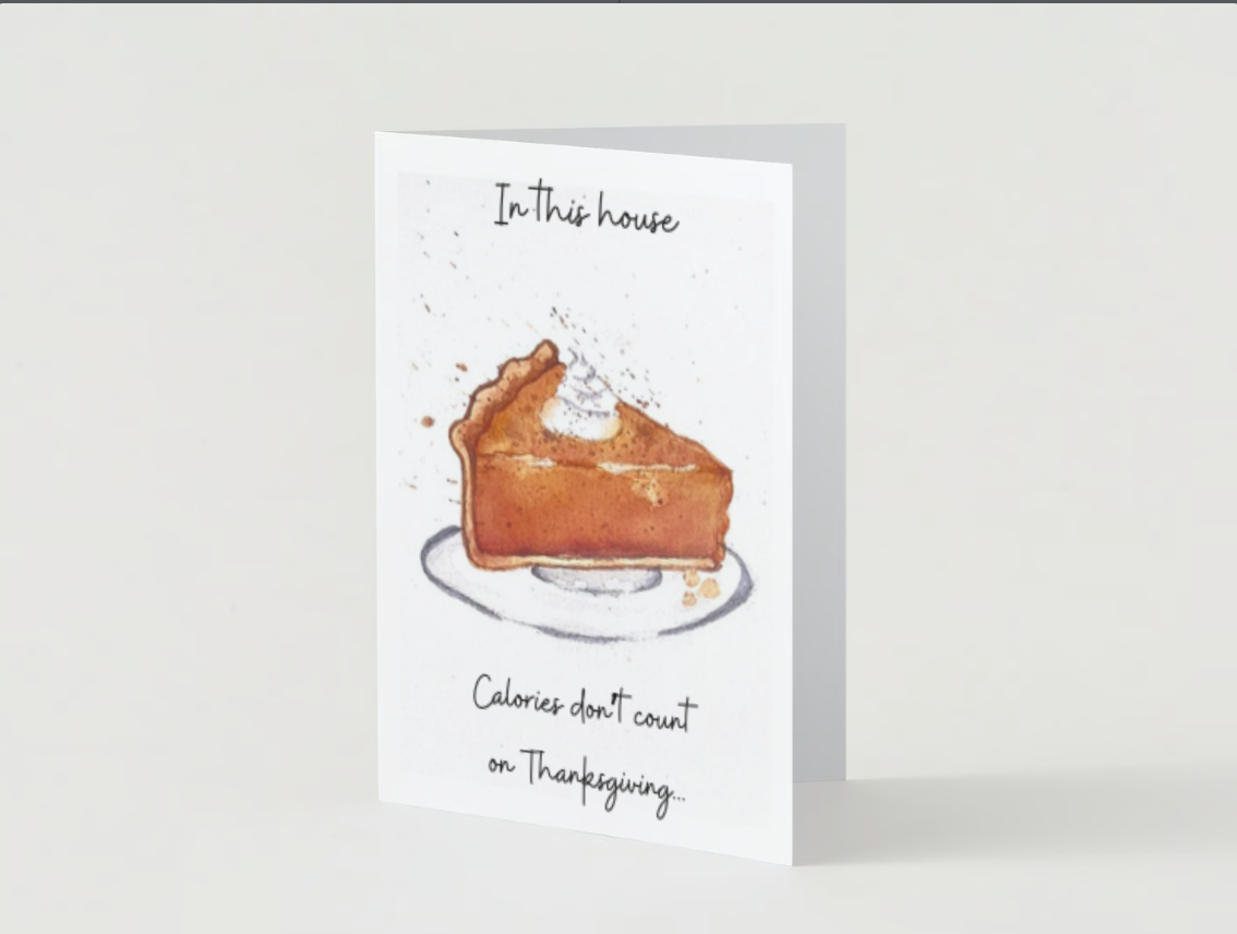 Holiday Card Pumpkin Pie Black Friday Card