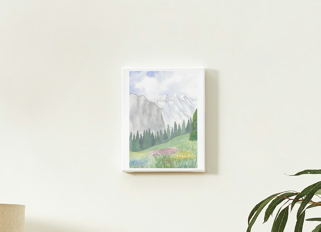Home Decor Picturesque Swiss Meadow Art Print