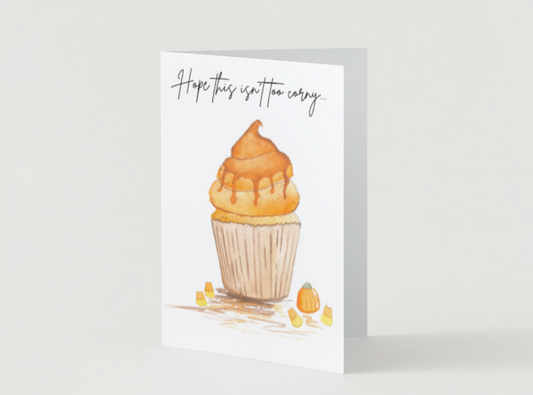 Thank You Card Fall Cupcake