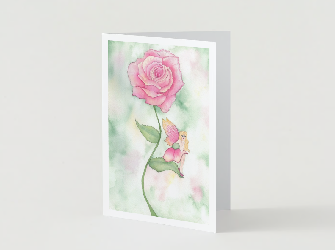 Fairy Notecards: The Rose Fairy